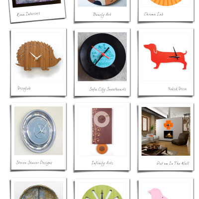 Wall Clocks – 12 Etsy Finds