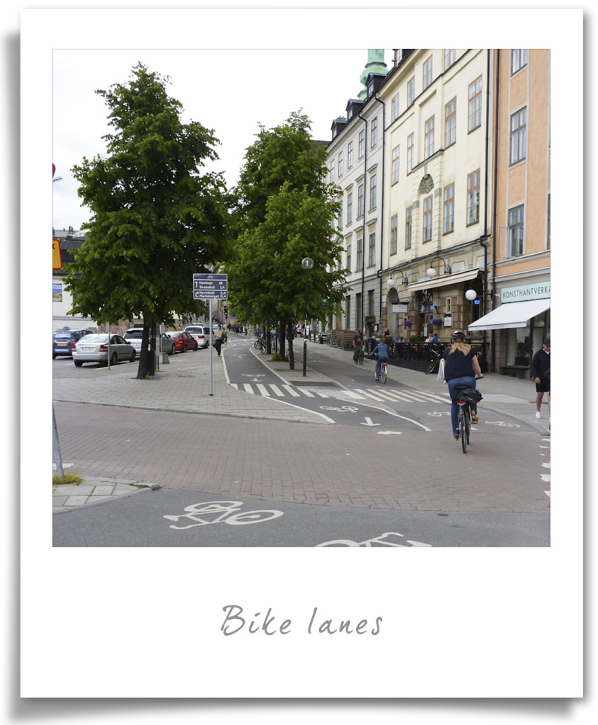 Stockholm - bike lanes