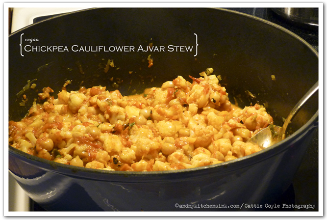 Chickpea cauliflower stew